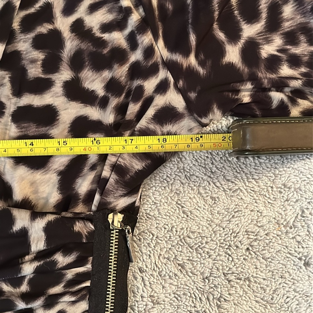Leopard Print Faux Wrap Top - Picture 7 of 13